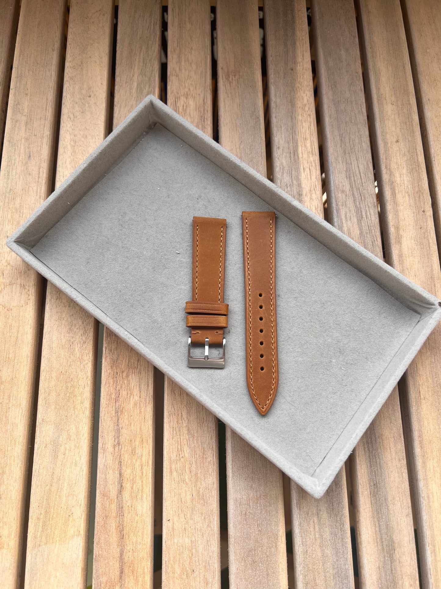 Bracelet de montre en Cuir Lisse Haut de Gamme - Toutes tailles